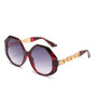 New Luxury Fashion Brand Names Eyewear Fashion Uv400 Polygon Shades Sunglasses Women Luxury Trendy