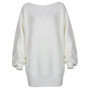 Real shot autumn and winter Europe and the United States long sleeve collar casual loose knitted sweater dress Amazon explosions cross-border women's clothing