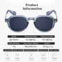 Retro Style Rectangular Frame Sunglasses Luxurious Outdoor Street Photography Sunscreen Glasses Fishing Driving
