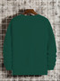 Men's autumn and winter fashionable casual loose and simple letter print pullover long sleeved warm round neck sweatshirt