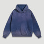 Fashion Supplier US Warehouse Acid Wash Blank Calm Fit Streetwear Mens Oversized Hooded Sweatshirt Vintage Sunfaded Hoodie