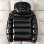 Winter Clothes Custom Logo Plus Size Women Mens Spring Jacket Puffer Jacket Hooded Down Shinny Jackets Coats Man
