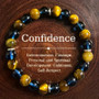 Natural Stone Bracelet Set for Men & Women - Bohemian Eye Stone, August Birthstone Gift, Wealth & Good Luck Charm