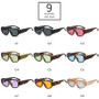 JNPCXI Fashion Double Bridges Polygon Square Women Sunglasses Green Shades UV400 Men Sun Glasses