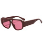 JNPCXI Fashion Double Bridges Polygon Square Women Sunglasses Green Shades UV400 Men Sun Glasses