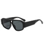 JNPCXI Fashion Double Bridges Polygon Square Women Sunglasses Green Shades UV400 Men Sun Glasses