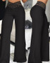 Women High Waist Flared Pants Office Casual Sheer Mesh Patch Crisscross Y2K Trousers Elegant Streetwear Work Pants Lady Clothes