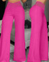 Women High Waist Flared Pants Office Casual Sheer Mesh Patch Crisscross Y2K Trousers Elegant Streetwear Work Pants Lady Clothes