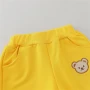 2PCS Children's Set Spring and Autumn Simple Little Bear Head Round Neck Long Sleeve Pants Outdoor Set for Young Children