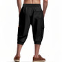 Cross-border Men's Amazon Summer American Cropped Casual Pants Simple Heavy Hip-hop Leg Men's Casual Pants