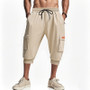 Cross-border Men's Amazon Summer American Cropped Casual Pants Simple Heavy Hip-hop Leg Men's Casual Pants