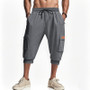 Cross-border Men's Amazon Summer American Cropped Casual Pants Simple Heavy Hip-hop Leg Men's Casual Pants
