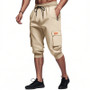 Cross-border Men's Amazon Summer American Cropped Casual Pants Simple Heavy Hip-hop Leg Men's Casual Pants