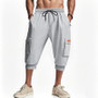 Cross-border Men's Amazon Summer American Cropped Casual Pants Simple Heavy Hip-hop Leg Men's Casual Pants