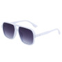 SHAUNA Retro Double Bridges Square Women Gradient Sunglasses Shades UV400 Fashion Rivets Decoration Men Sun Glasses