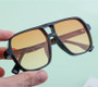 SHAUNA Retro Double Bridges Square Women Gradient Sunglasses Shades UV400 Fashion Rivets Decoration Men Sun Glasses