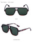 SHAUNA Retro Double Bridges Square Women Gradient Sunglasses Shades UV400 Fashion Rivets Decoration Men Sun Glasses