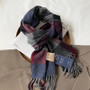 Autumn and Winter Australian Wool Scarf Classic British Scarf Women's Unisex Couple's Warm Scarf