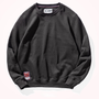 Crew Neck Pullover Sweatshirt Men 's Autumn and Winter Fleece Thick Warm Long Sleeves Sports Jacket