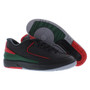 Air Jordan 2 Retro Low Leather GS Black Fire Red Fir Cement Grey Basketball Shoes