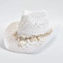 Summer Shell Beach Straw Hat Hand Woven Rope Unisex Bohemian Style Western Cowboy Hollow Holiday Sun Hat Panama Feminino