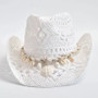 Summer Shell Beach Straw Hat Hand Woven Rope Unisex Bohemian Style Western Cowboy Hollow Holiday Sun Hat Panama Feminino