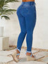 Women High Waist Ripped Skinny Jeans Stretch Denim Pants Distressed Slim Fit Casual Blue Jeans US Ready Stock