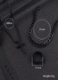 Hip Hop Fashion Cross Pendant Necklace Bracelet Chain Ring Men's Set Simple Personality Party Three Piece Jewelry Accessories
