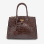 Hot Sale Custom Designer Genuine Crocodile Leather Handbag for Men Women Single Strap Size L32xW14xH24.5cm Elegant Leather Bags