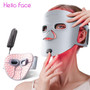 Hello Face M500S LED Red Light Therapy Mask 510K Near-Infrared Light Therapy Facial Mask Soft Wireless Portable PDT Device