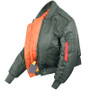 MA1 Bomber Jacket Men's Thickened Cotton Pad Coat  Autumn and Winter Baseball Uniform  Coat for Men