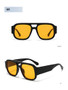SHAUNA Fashion Double Bridges Square Women Sunglasses Retro Candy Color Leopard Men Sun Glasses Shades UV400
