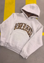 2025 European and American New Trendy High Street Leopard Print Loose Hooded Sweatshirt Casual Stacking Sweatpants