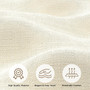 Linen Wingback Headboard Queen with Storage Pockets, Customized