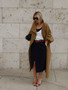 Casual Solid Long Trench Coat Women Stand Collar Long Sleeve Single Breasted Lace Up Jacket 2026 Autumn Lady Commute Outwear
