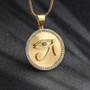 Jewelry Wholesale Horus Eye Necklace Pendant 925 Silver 18K Gold Plating Round Jewelry Hip Hop Fashion Mens' Coin Pendants