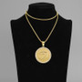 Jewelry Wholesale Horus Eye Necklace Pendant 925 Silver 18K Gold Plating Round Jewelry Hip Hop Fashion Mens' Coin Pendants