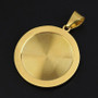 Jewelry Wholesale Horus Eye Necklace Pendant 925 Silver 18K Gold Plating Round Jewelry Hip Hop Fashion Mens' Coin Pendants