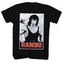 Rambo print T-shirt men's summer classic action movie graphic short-sleeved casual street style loose fit Streetwear graphic top