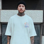 M-8XL Oversized Tshirts New Korean T-shirt Loose Summer Enlarged Round Neck Casual Couple Top Short Sleeve Men's Shirt
