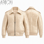 High-End Textured Faux Leather Jacket for Fashion Lovers Warm and Stylish Comfortable Fit Smooth Surface Finish For Wholesale
