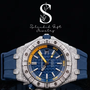 Men's Luxury Moissanite Chronograph Watch Stainless Steel ETA Quartz Movement Sapphire Crystal Dial Business Hip Hop Fashion