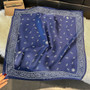 New 70cm Square Paisley Print Square Silk Scarf Casual Hijab Elegant Thin Breathable Neck Women Windproof Head Wrap Hair Bandana