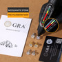 USA VVS Moissanite Earring Pass Diamond Tester 14K Gold Plated 925 Sterling Silver Christmas Gift Women GRA Lab Diamond Stud Men