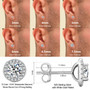 USA VVS Moissanite Earring Pass Diamond Tester 14K Gold Plated 925 Sterling Silver Christmas Gift Women GRA Lab Diamond Stud Men