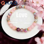 Colorful Imperial Jasper Rose Quartz Beaded Bracelet Women Fashion Jewelry for Love and Friendship Bracelet for Women Charm