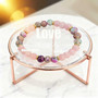 Colorful Imperial Jasper Rose Quartz Beaded Bracelet Women Fashion Jewelry for Love and Friendship Bracelet for Women Charm