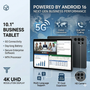 10.1 Inch Business Tablet Android 16 Global Version Octa Core 16GB RAM 256GB ROM 5G WiFi Office Tablet for Work Productivity