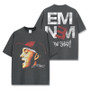 American Hip Hop Eminem Eminem Printed Short Sleeve T-Shirt Casual Crew Neck Men's and Women's Retro Fashion Short Sleeve Top