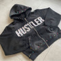 Dropshipping Luxury Heavyweight Acid Wash Vintage Boxy Zipper-Up Hoodie Distressed Casual Oversized Street Wear Hip Sweatshirts